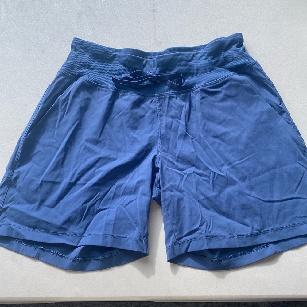 blue athletic shorts